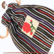 Hand-Embroidered Fabric Mini Pouch in a Red Flower Design Hand-Embroidered Fabric Mini Pouch in a Red Flower Design