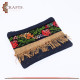 Denim Women's Clutch Bag in a Peasant embroidery design Denim Women's Clutch Bag in a Peasant embroidery design