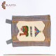 Hand-Embroidered Fabric Wall Hanging with a Camel Design 