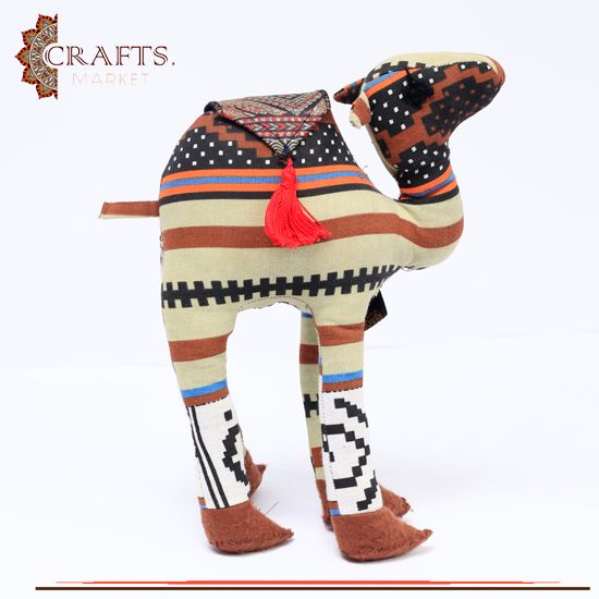 Hand-Embroidered Cotton Table Decor with Camel shape Hand-Embroidered Cotton Table Decor with Camel shape