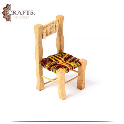 Handmade Miniature Wood Chair Desk Decor