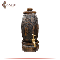 Handcrafted Brown Natural Walnut Tree Oil Dispenser