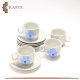 Handmade Porcelain Coffee Cup Set with Hand shape, 12PCS Handmade Porcelain Coffee Cup Set with Hand shape, 12PCS
