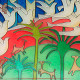 Hand-Painting On Glass Wall Art with a Jerusalem Design 