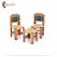 Handmade Due-Color Home decor Set with a Chair's & Table Design, 3Pcs Handmade Due-Color Home decor Set with a Chair's & Table Design, 3Pcs
