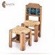 Handmade Due-Color Home decor Set with a Chair's & Table Design, 3Pcs Handmade Due-Color Home decor Set with a Chair's & Table Design, 3Pcs