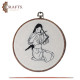 Handcrafted Beige Linen Round Embroidery Hoop Handcrafted Beige Linen Round Embroidery Hoop