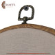 Handcrafted Beige Linen Round Embroidery Hoop in Reading lover Design Handcrafted Beige Linen Round Embroidery Hoop in Reading lover Design