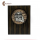 Hand-embroidered wall art with a Petra Design Hand-embroidered wall art with a Petra Design
