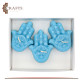 Handmade Candle Set in a Hamsa Design, 3PCS