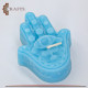 Handmade Candle Set in a Hamsa Design, 3PCS