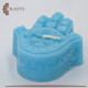 Handmade Candle Set in a Hamsa Design, 3PCS