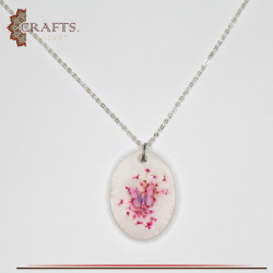 Handmade Metal Women Necklace adorned with Butterfly Pendant 