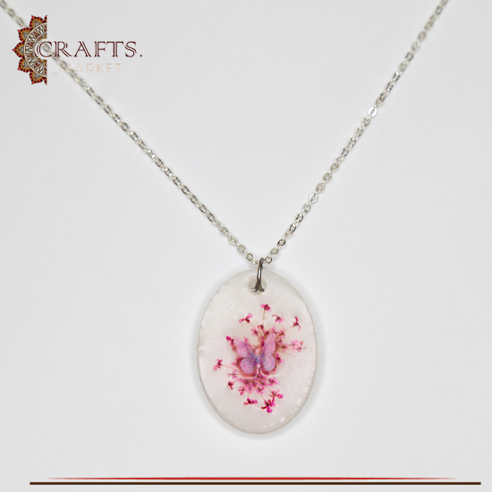 Handmade Metal Women Necklace adorned with Butterfly Pendant Handmade Metal Women Necklace adorned with Butterfly Pendant