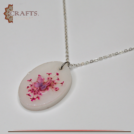 Handmade Metal Women Necklace adorned with Butterfly Pendant Handmade Metal Women Necklace adorned with Butterfly Pendant