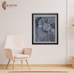 Hand Drawing  Flowers Design Wall Art