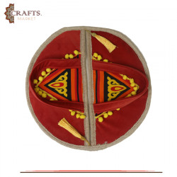 Handmade Fabric Sweet container with Egyptian Design