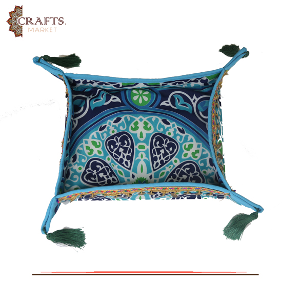 Handmade Fabric Thermal Box in Egyptian Design Handmade Fabric Thermal Box in Egyptian Design