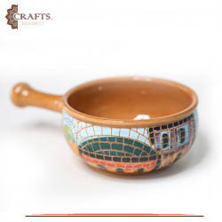 صحن من الصلصال و الفسيفساء مصنع يدويا 