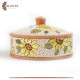 Handmade Clay Mosaic Service Pot  Sunflower  Design 