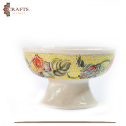 Handmade Clay Mosaic Service Pot  Flowers  Design 