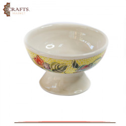 Handmade Clay Mosaic Service Pot  Flowers  Design 