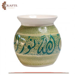 Handmade Clay Mosaic Vase  الله نور السموات والارض  Design Home Decor