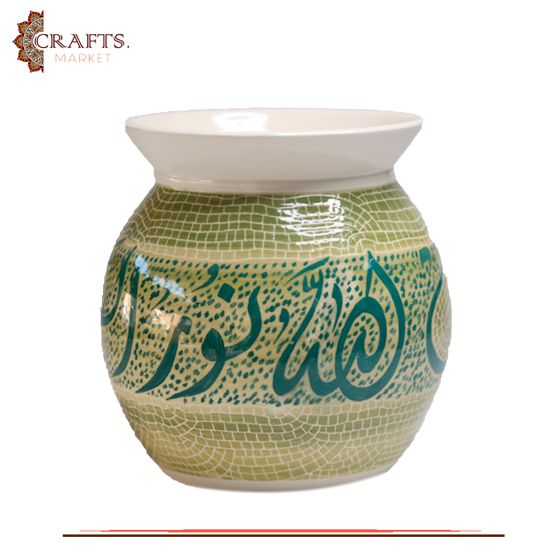 Handmade Clay Mosaic Vase الله نور السموات والارض Design Home Decor Handmade Clay Mosaic Vase الله نور السموات والارض Design Home Decor