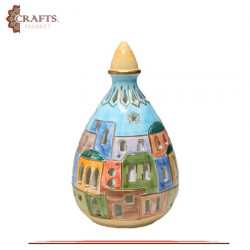 Handmade Multi Color Clay Lantern Home Decor 