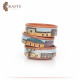 Handmade Multi-Color Clay Plate Set with a village design 3 Pcs Handmade Multi-Color Clay Plate Set with a village design 3 Pcs