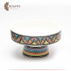 A serving dish with a white clay base - Medium