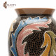 Bird-Drawn Clay Needle Vase - multi color