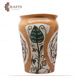 Tree of Life Needle Decorated Vase - large
