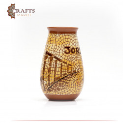 Needle-Painted Glass Vase - Jerash Design