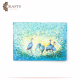 Hand Painted Multi Color Wall Art in The Birds design Hand Painted Multi Color Wall Art in The Birds design