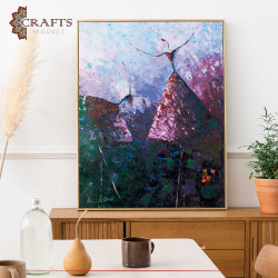 Hand Painted Multi Color Oil Wall Art  in a Ballet Dancers Design