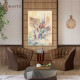 Hand Painted Multi Color Wall Art in a Fabrics Seller Design Hand Painted Multi Color Wall Art in a Fabrics Seller Design