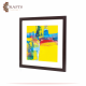 Hand Painted Multi Acrylic Colors Wall Art Hand Painted Multi Acrylic Colors Wall Art