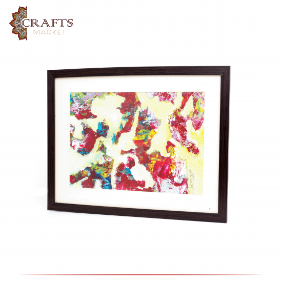 Hand Painted Multi Acrylic Colors Wall Art Hand Painted Multi Acrylic Colors Wall Art