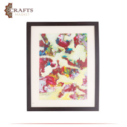 Hand Painted Multi Acrylic Colors Wall Art