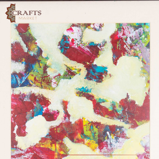 Hand Painted Multi Acrylic Colors Wall Art Hand Painted Multi Acrylic Colors Wall Art