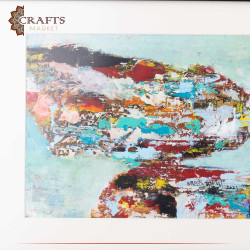 Hand Painted Multi-Colors Acrylic Wall Art