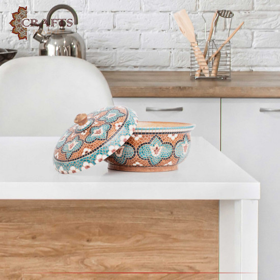 Handmade Ceramic Service Pot in a Islamic Motifs design Handmade Ceramic Service Pot in a Islamic Motifs design