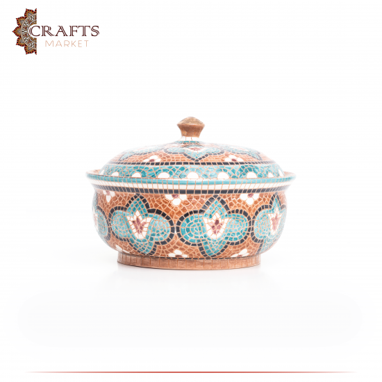 Handmade Ceramic Service Pot in a Islamic Motifs design Handmade Ceramic Service Pot in a Islamic Motifs design
