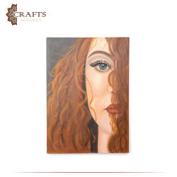Hand Painted Multi Color Oil Wall Art in  The Other Half   design 