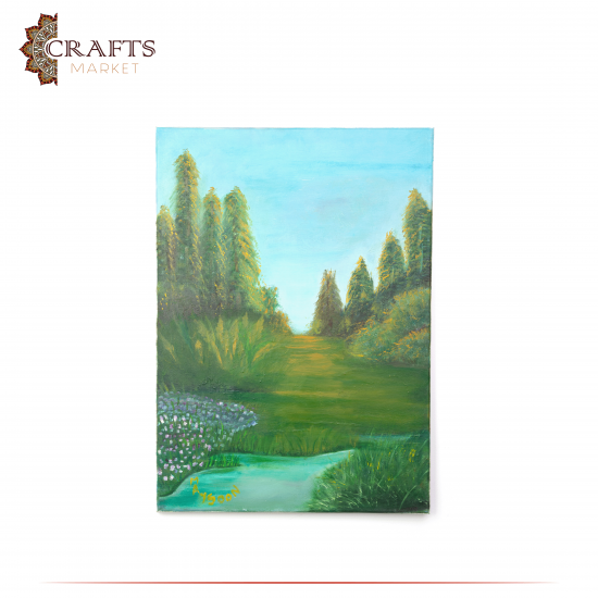 Hand Painted Multi Color Oil Wall Art in The Nature design Hand Painted Multi Color Oil Wall Art in The Nature design