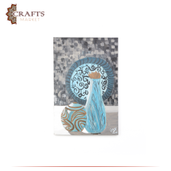 Hand Painted Multicolor Wall Art  Vase  Design 