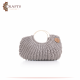 Handmade Grey Cotton Women Purse Handbags Handmade Grey Cotton Women Purse Handbags