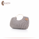 Handmade Grey Cotton Women Purse Handbags Handmade Grey Cotton Women Purse Handbags
