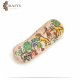 Hand Painted Table Décor on a Flint Stone in a Stories of Civilizations Design